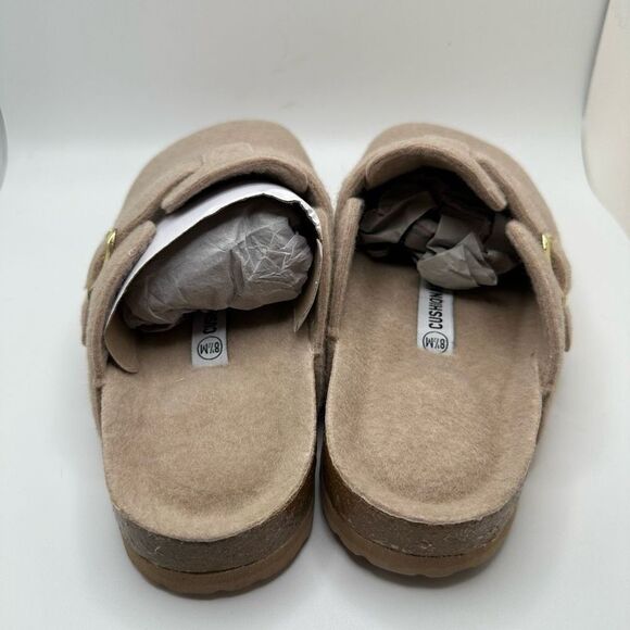 CUSHIONAIRE Women's Cork Footbed Clog 8.5 SAND - Picture 4 of 7